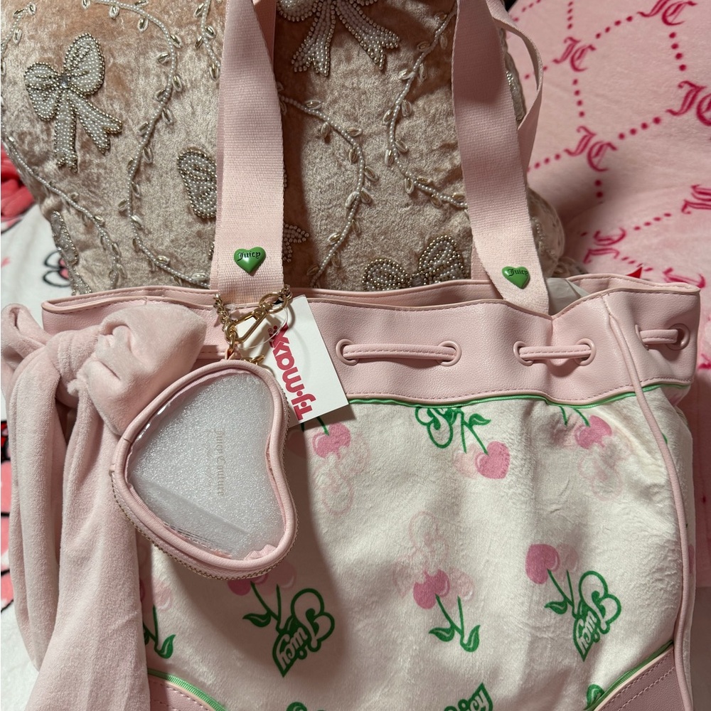Pink and Green Tote Bag